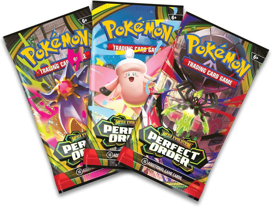 3-Pack Blister - Pokémon TCG - Mega Evolution: Perfect Order (Ingles)
