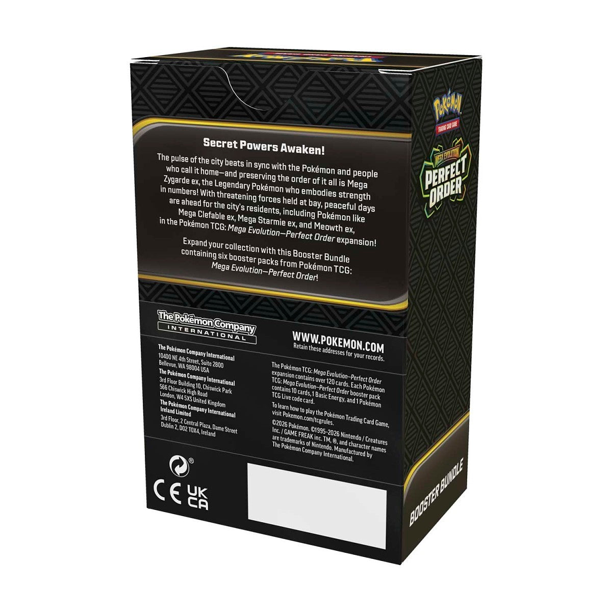 Booster Bundle - Pokémon TCG - Mega Evolution: Perfect Order (Ingles)