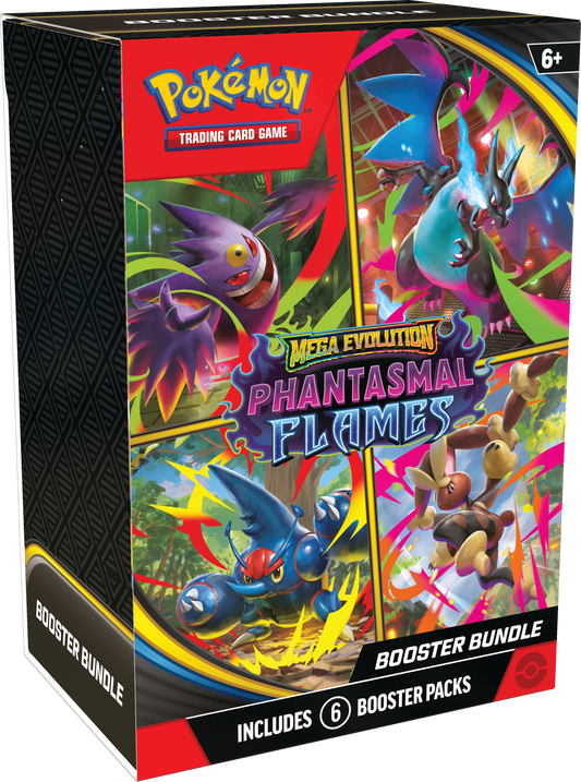 Booster Bundle - Pokémon TCG: Mega Evolution Phantasmal Flames (Ingles)