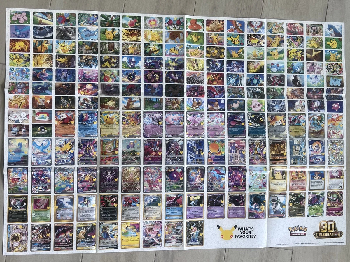 Pokémon 30th Celebration Poster Collection